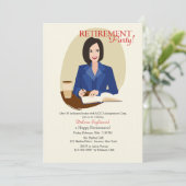 Uitnodiging van de Partij van de Pensionering van (Staand voorkant)