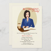 Uitnodiging van de Partij van de Pensionering van (Voorkant / Achterkant)