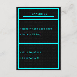 Uitnodiging van de Partij van de Programmering van