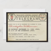 Uitnodiging van de Partij van de Stijl van Telegra (Voorkant)