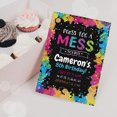 Uitnodiging van de partij van de verf, Art Birthda