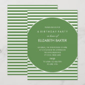 Uitnodiging van de partij van Fabulous Stripes Gen (Voorkant / Achterkant)