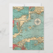 Uitnodiging van de partij van het oude kaart baby  (Achterkant)