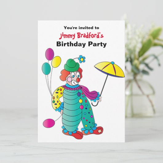 Uitnodiging van de partij van kind om vlinderballo (Staand voorkant)