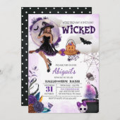 Uitnodiging van de partij van Wschad Witch Hallowe (Voorkant / Achterkant)