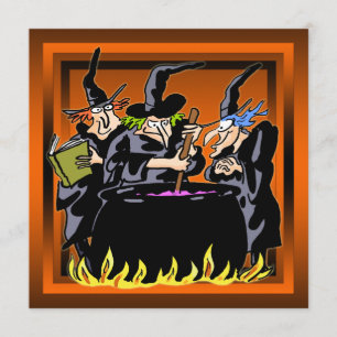 Uitnodiging van de partij van Wschad Witch Hallowe