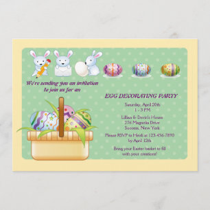 Uitnodiging van de partij voor de afbraak van paas