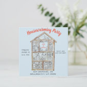 Uitnodiging van de partij voor de gepersonaliseerd (Staand voorkant)