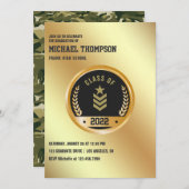 Uitnodiging van de partij voor de legergeleiding (Voorkant / Achterkant)