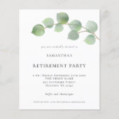 Uitnodiging van de Partij voor de Pensionering Euc (Voorkant)