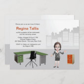 Uitnodiging van de Partij voor de Pensionering van (Voorkant / Achterkant)