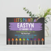 Uitnodiging van de partij voor het schilderen van  (Staand voorkant)