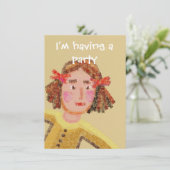 Uitnodiging van de partij voor kinderen (Staand voorkant)