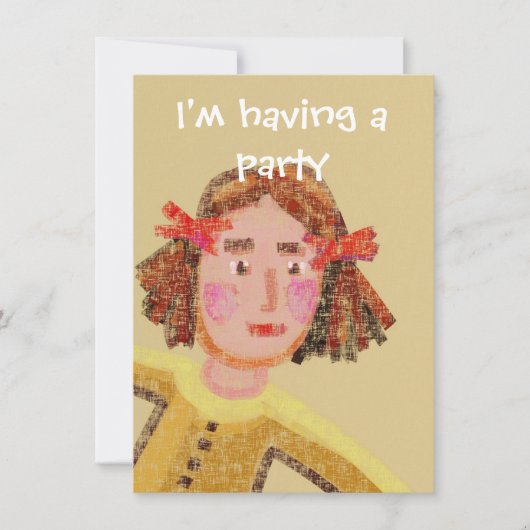 Uitnodiging van de partij voor kinderen (Voorkant)