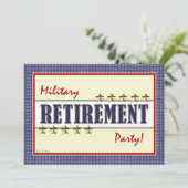 Uitnodiging van de partij voor militaire uittredin (Staand voorkant)