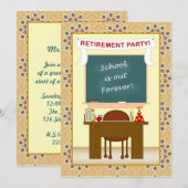 Uitnodiging van de Partij voor pensionering van le (Voorkant / Achterkant)