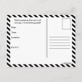 uitnodiging van de partij voor wijnbereiding briefkaart (Achterkant)