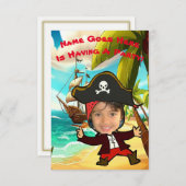  uitnodiging van de Pirate Party (Voorkant / Achterkant)