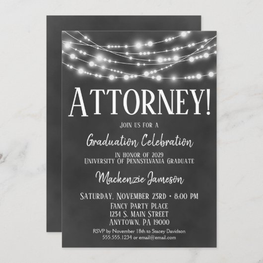 Uitnodiging van de procureur-generaal van Chalkboa (Voorkant / Achterkant)