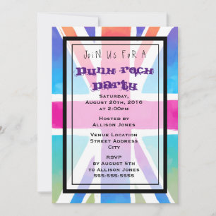 Uitnodiging van de Punk Partij van de Jack Flag va