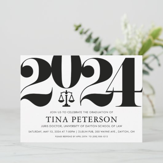 Uitnodiging van de rechtenstudiegroep (Staand voorkant)