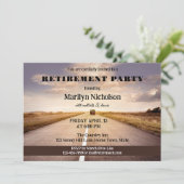 Uitnodiging van de Road Country Retirement Party (Staand voorkant)