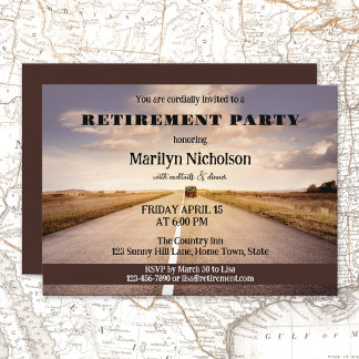 Uitnodiging van de Road Country Retirement Party
