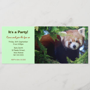 uitnodiging van de Rode Panda-partij