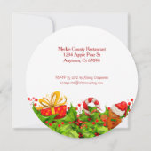 Uitnodiging van de Ronde Vakantie van het bedrijf (Achterkant)