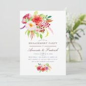 Uitnodiging van de  Rustic Charm Engagement Party (Staand voorkant)