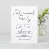 Uitnodiging van de Rustic Kraft Retirement Party (Staand voorkant)