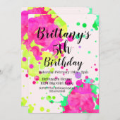 Uitnodiging van de schilderpartij, Kunstpartij, (Voorkant / Achterkant)