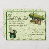 Uitnodiging van de Sint Patrick's Day (Voorkant / Achterkant)
