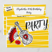 Uitnodiging van de Spaanse Souvenirs-groep (Voorkant / Achterkant)