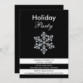 Uitnodiging van de sparkle & Drama-feestdag (Voorkant / Achterkant)