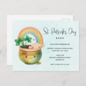 Uitnodiging van de St. Paddy's Day Rainbow & Clove (Voorkant / Achterkant)