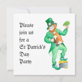 Uitnodiging van de St Patrick's Day Party (Voorkant)