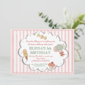 Uitnodiging van de  Sweet-partij (Staand voorkant)