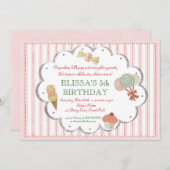 Uitnodiging van de  Sweet-partij (Voorkant / Achterkant)