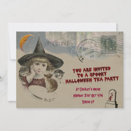 Uitnodiging van de Tea Party (Voorkant)