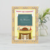 Uitnodiging van de Teacher Retirement Persoonlijke (Staand voorkant)