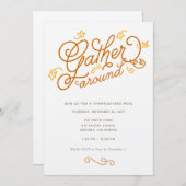 Uitnodiging van de Thanksgiving (Voorkant / Achterkant)