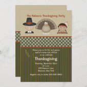 Uitnodiging van de Thanksgiving van kinderen (Voorkant / Achterkant)