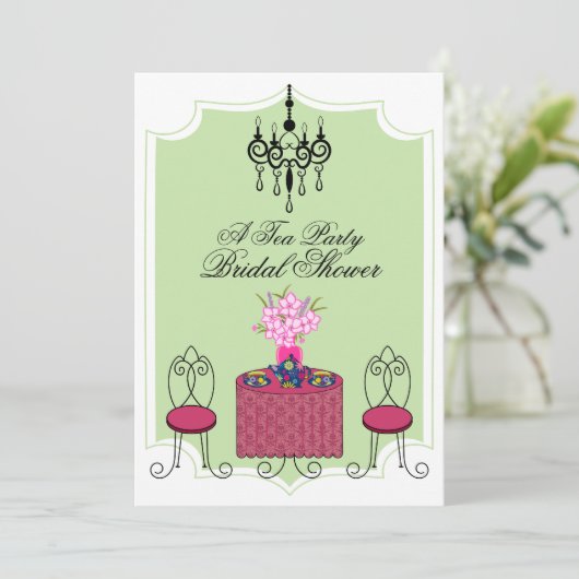 Uitnodiging van de theepartij (Staand voorkant)