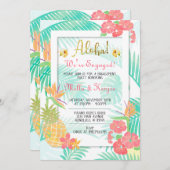 Uitnodiging van de Tropische Luau Aloha Engagement (Voorkant / Achterkant)