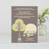 Uitnodiging van de Uilen van de Ceremonie van het (Staand voorkant)