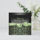 Uitnodiging van de Verjaardag van de partij de (Staand voorkant)