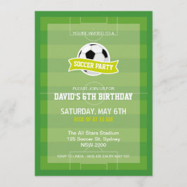 Uitnodiging van de voetbalpartij