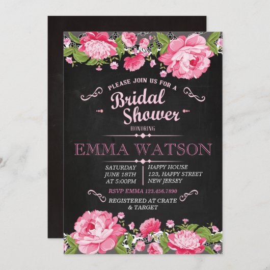 Uitnodiging van de vrijgezellenfeest (Voorkant / Achterkant)