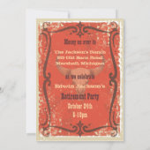 Uitnodiging van de Westerne partij Rustic (Achterkant)